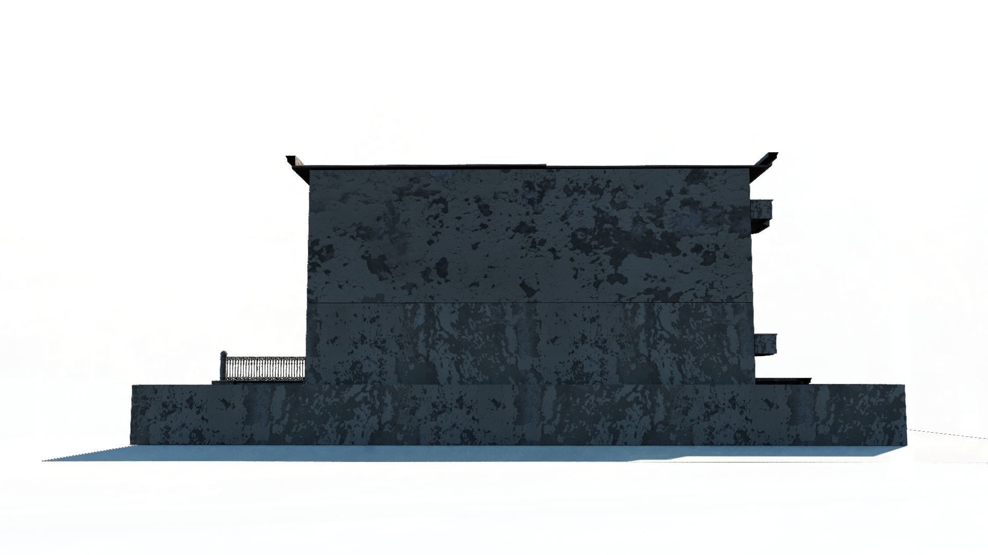 Detailed Abandoned House 3D model_5