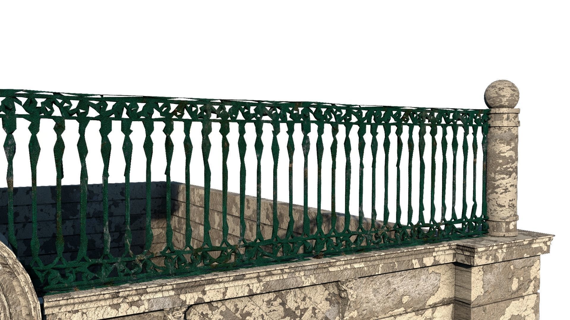 Detailed Abandoned House 3D model_9