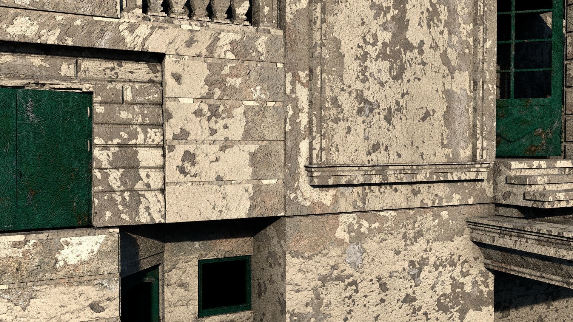 Detailed Abandoned House 3D model_7