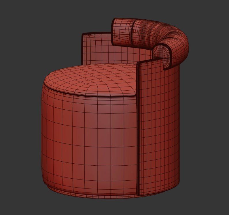 DIMORE STUDIO Poltrona 081 3D model_1