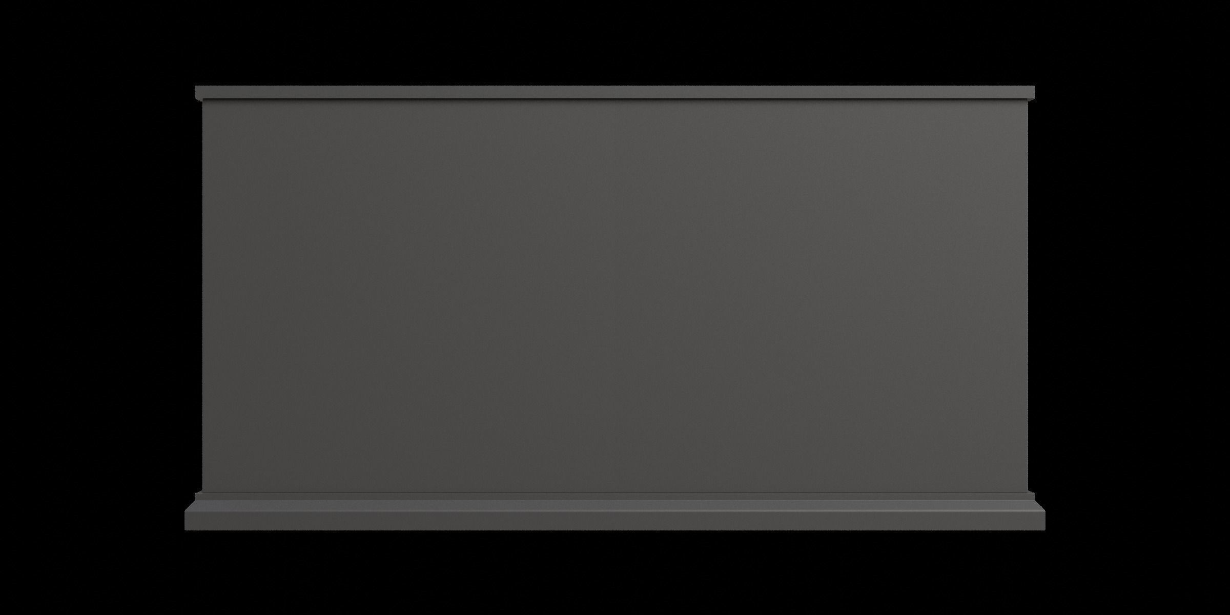 Transitional Fretwork 4 Door With 3 Drawers Sideboard 3D model_6