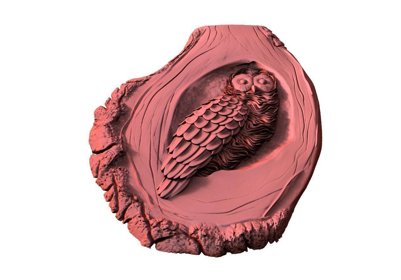 Owl CNC 3D print model_4