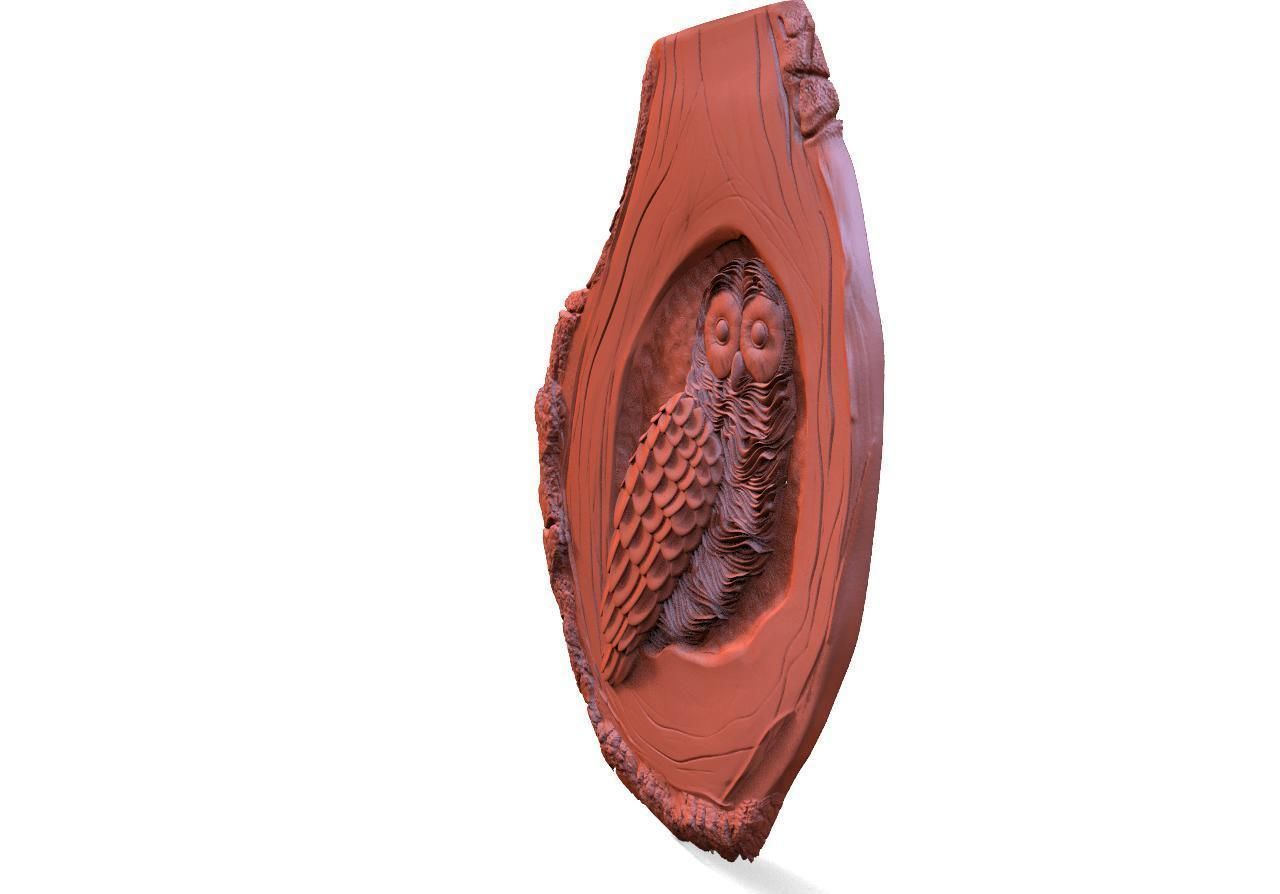 Owl CNC 3D print model_2