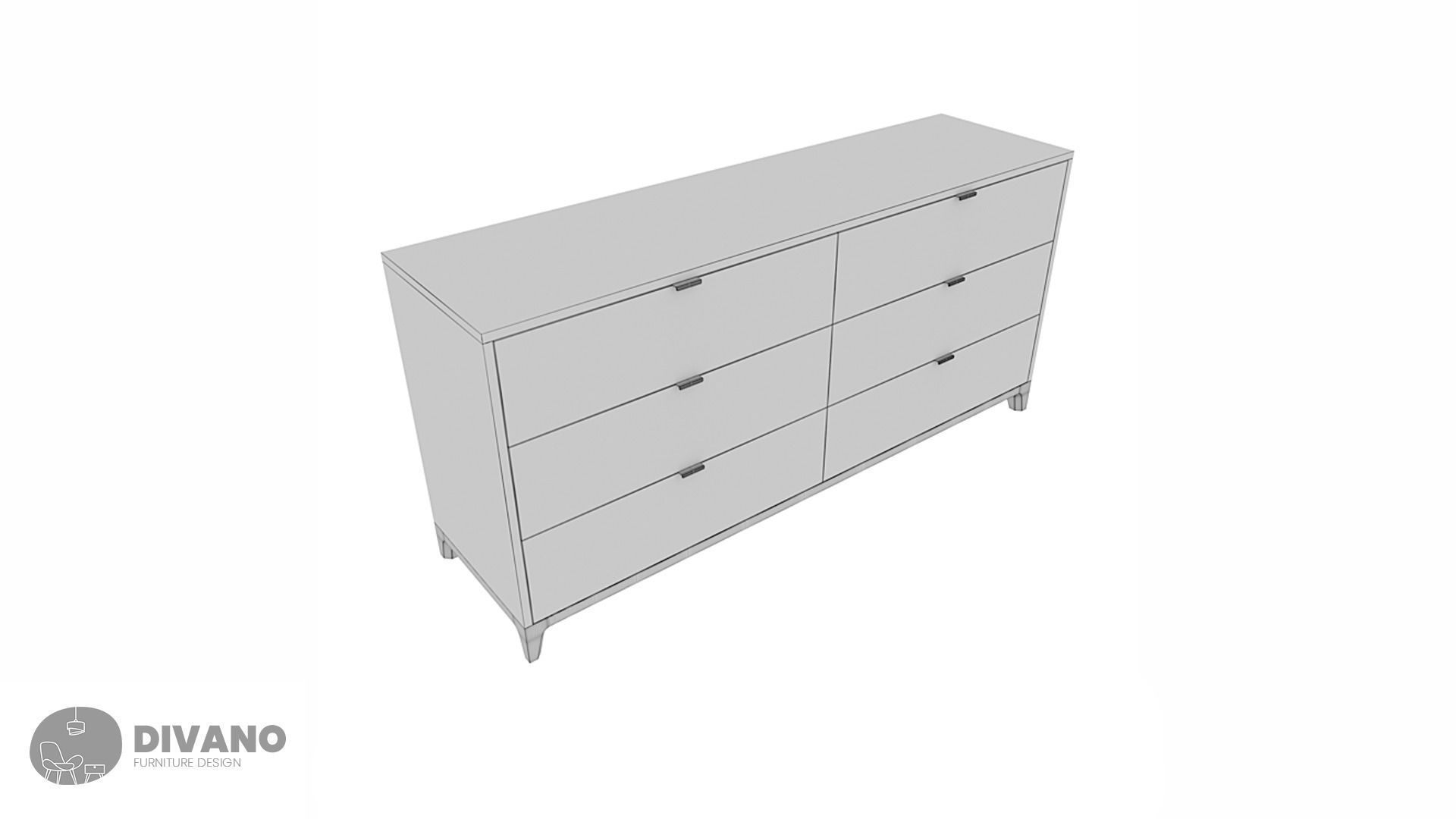OM Chest Of Drawers CASE 066 3D model_1