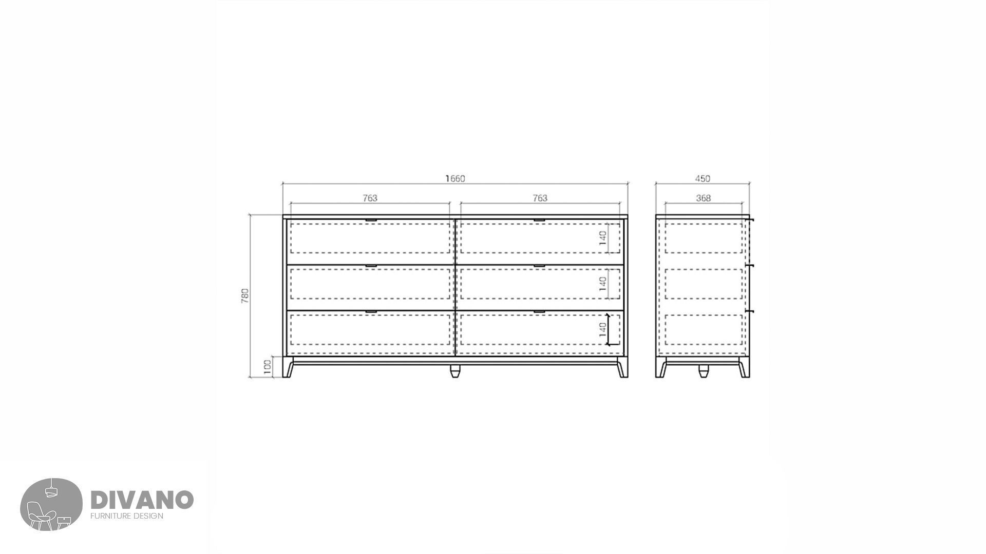 OM Chest Of Drawers CASE 066 3D model_2