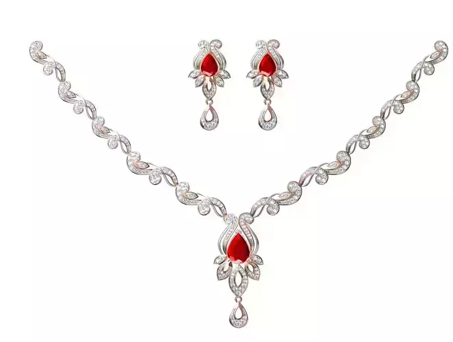Women Necklace Earring Set STL JCD Details