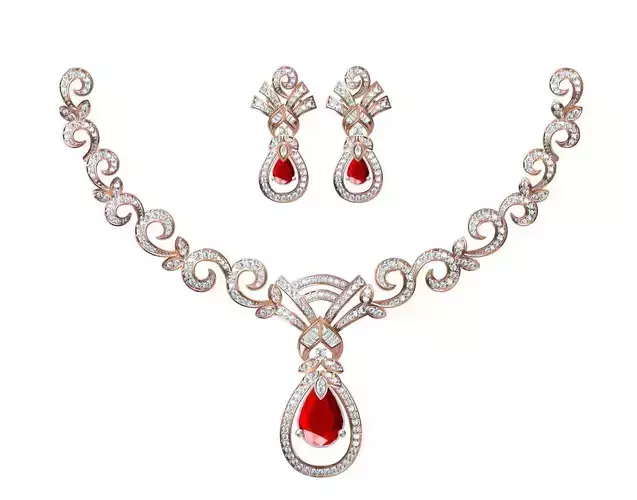Women Necklace Earring Set STL JCD Details