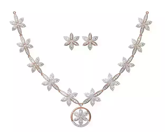 Women Necklace Earring Set STL JCD Details