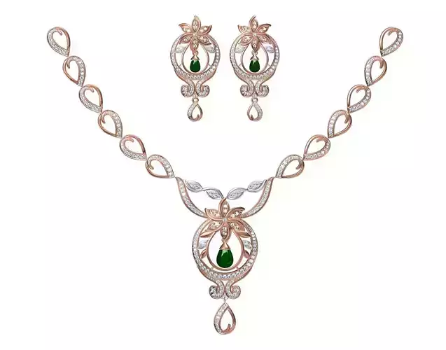 Women Necklace Earring Set STL JCD Details