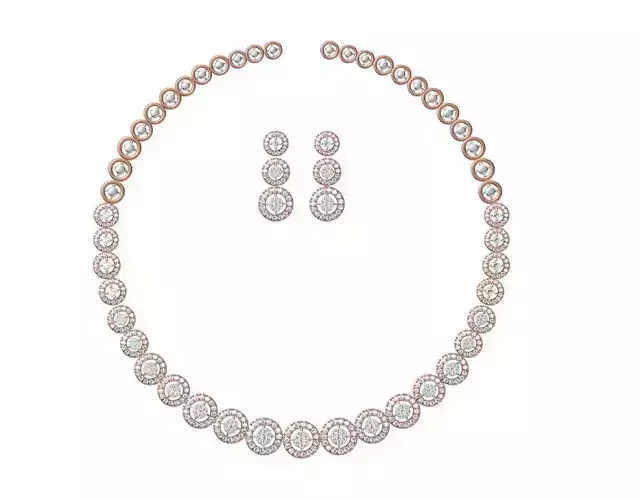 Women Necklace Earring Set STL JCD Details
