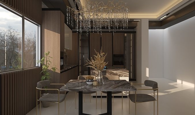 Master Kitchen Design 3D model 3