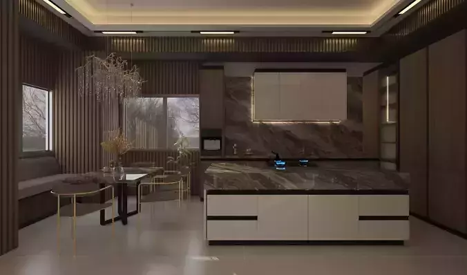 Master Kitchen Design 3D model