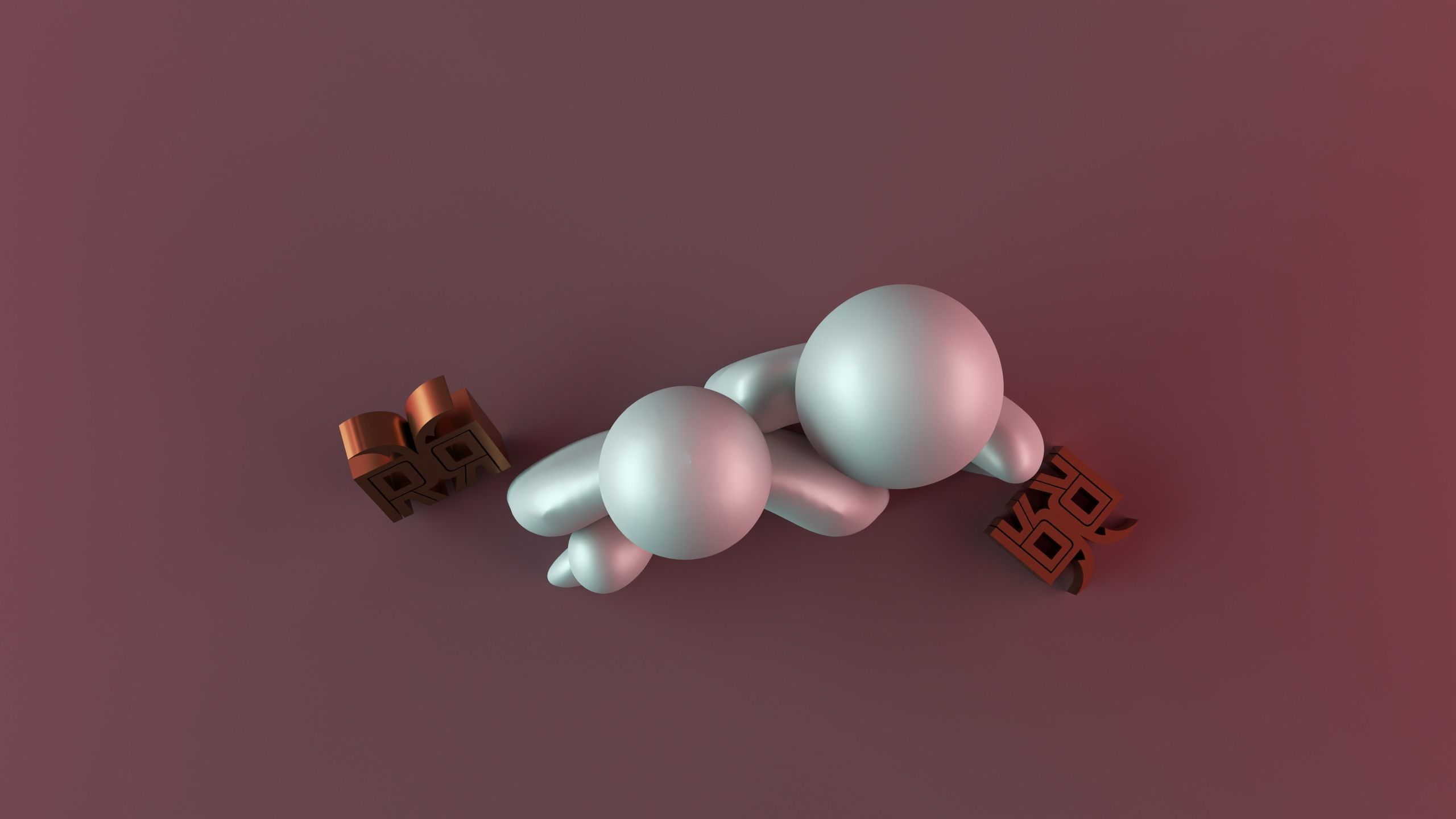 The warm embrace of the family of three 3D print model_9