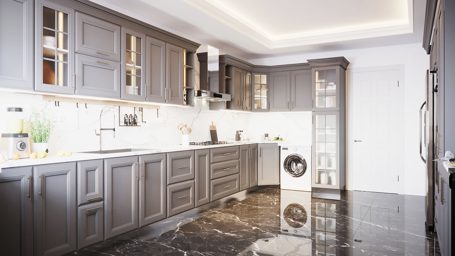 New Classic Kitchen  3D model_3