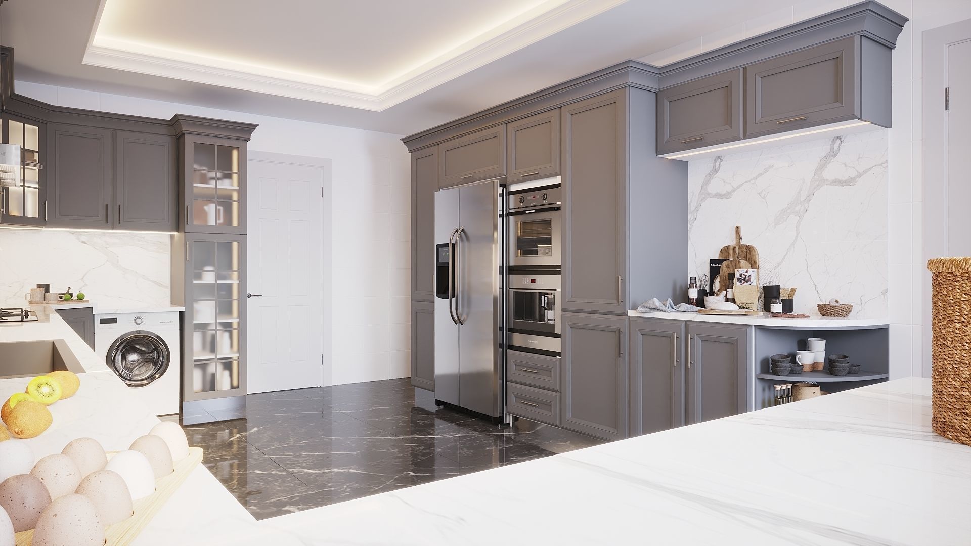 New Classic Kitchen  3D model_4