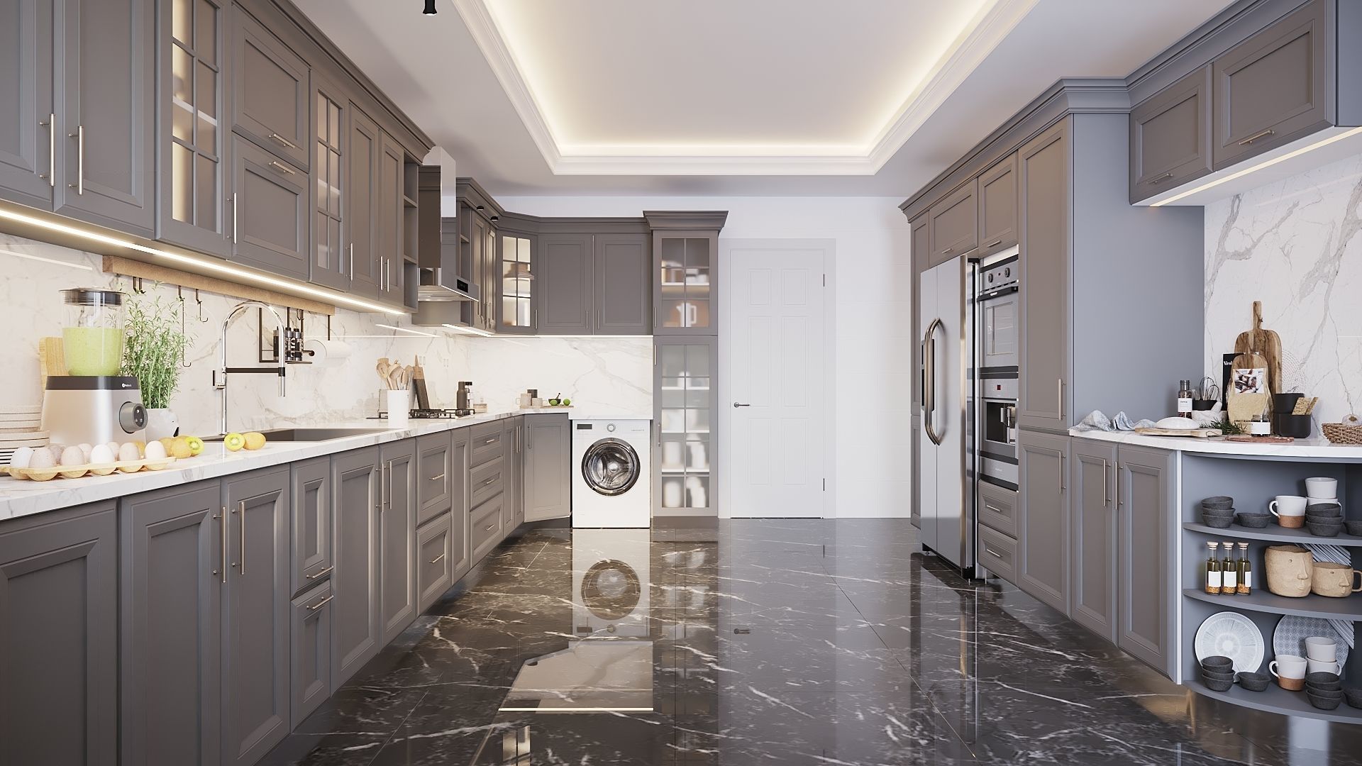 New Classic Kitchen  3D model_5