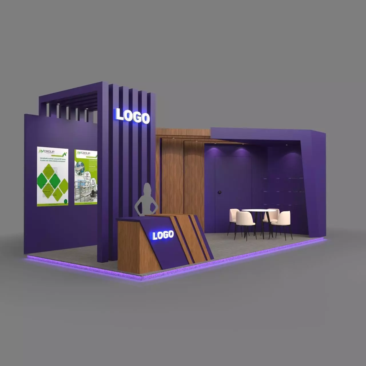Exhibition Booth 3D model_0