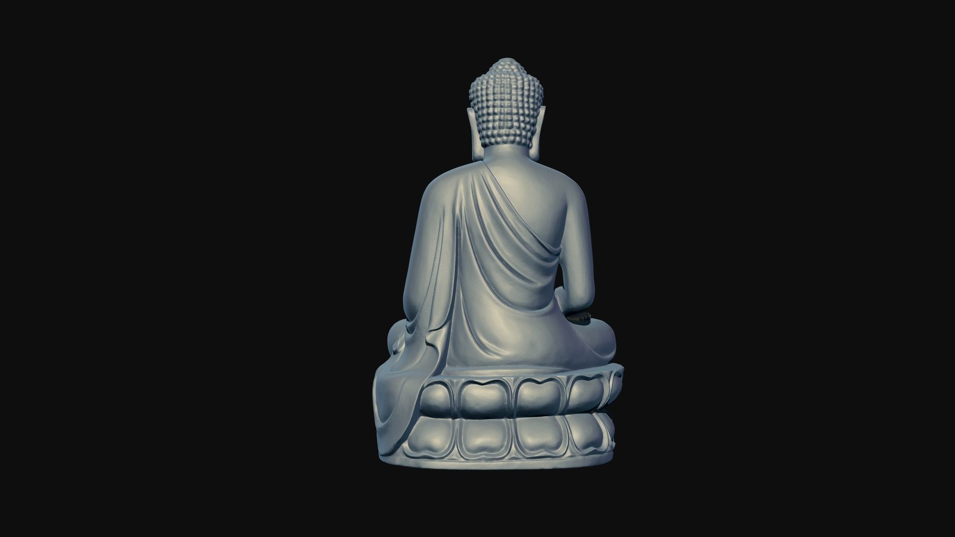 Buddha Statue - 3DP Ready 3D print model_1