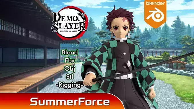 Tanjiro Kamado - Demon Slayer 3D model