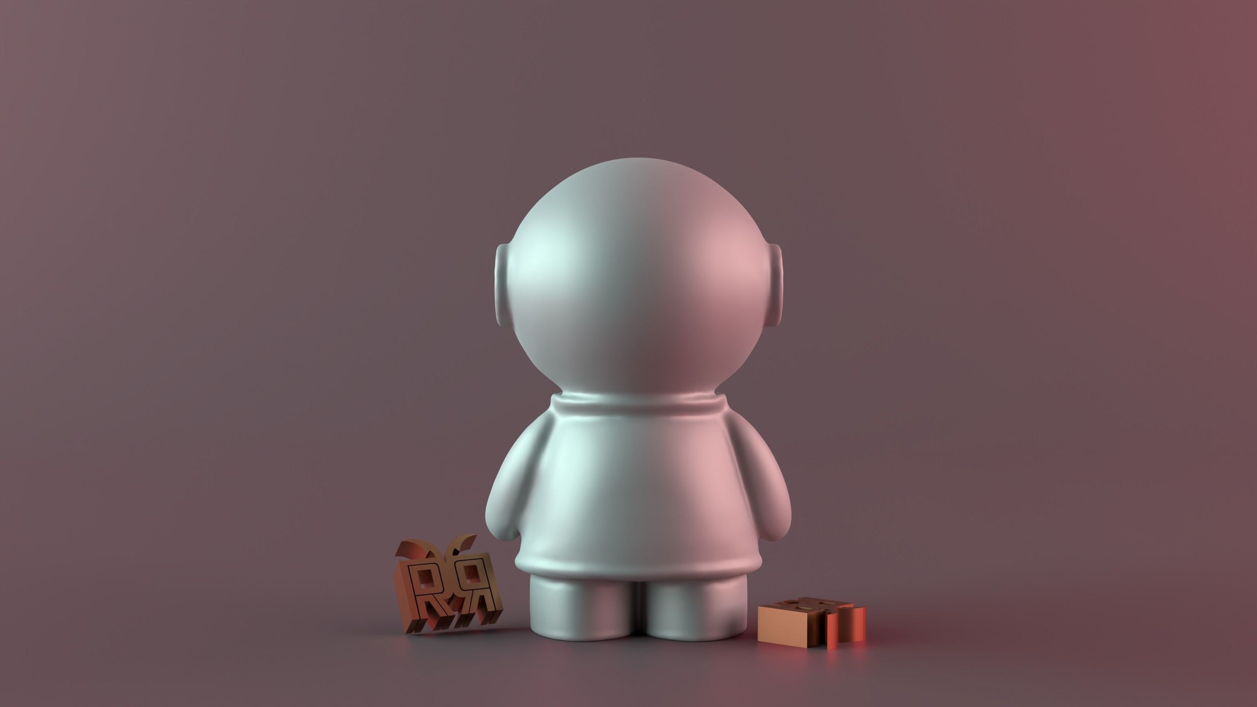Small Astronaut Candle 3D print model_11