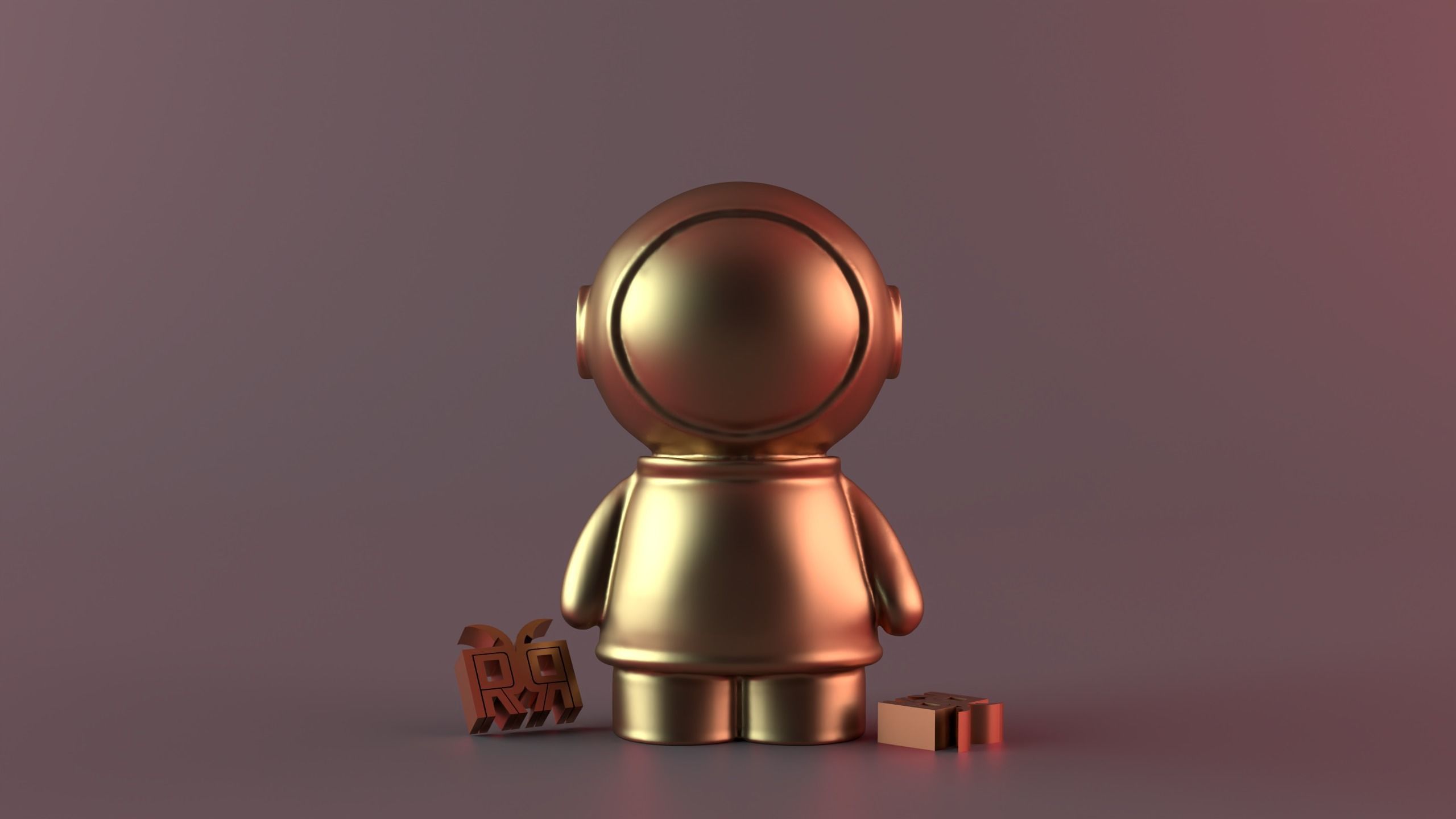 Small Astronaut Candle 3D print model_9