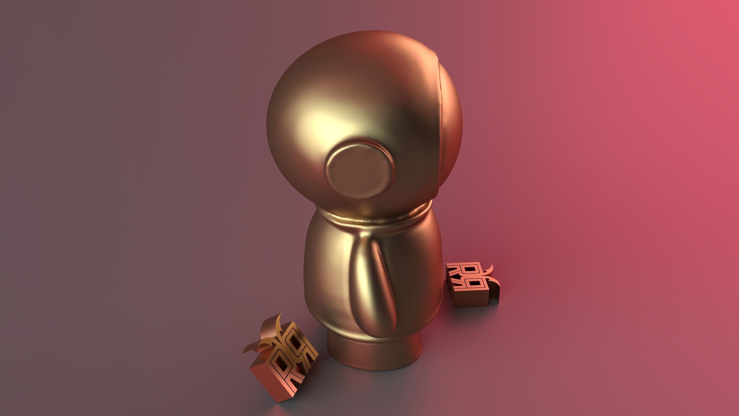 Small Astronaut Candle 3D print model_14