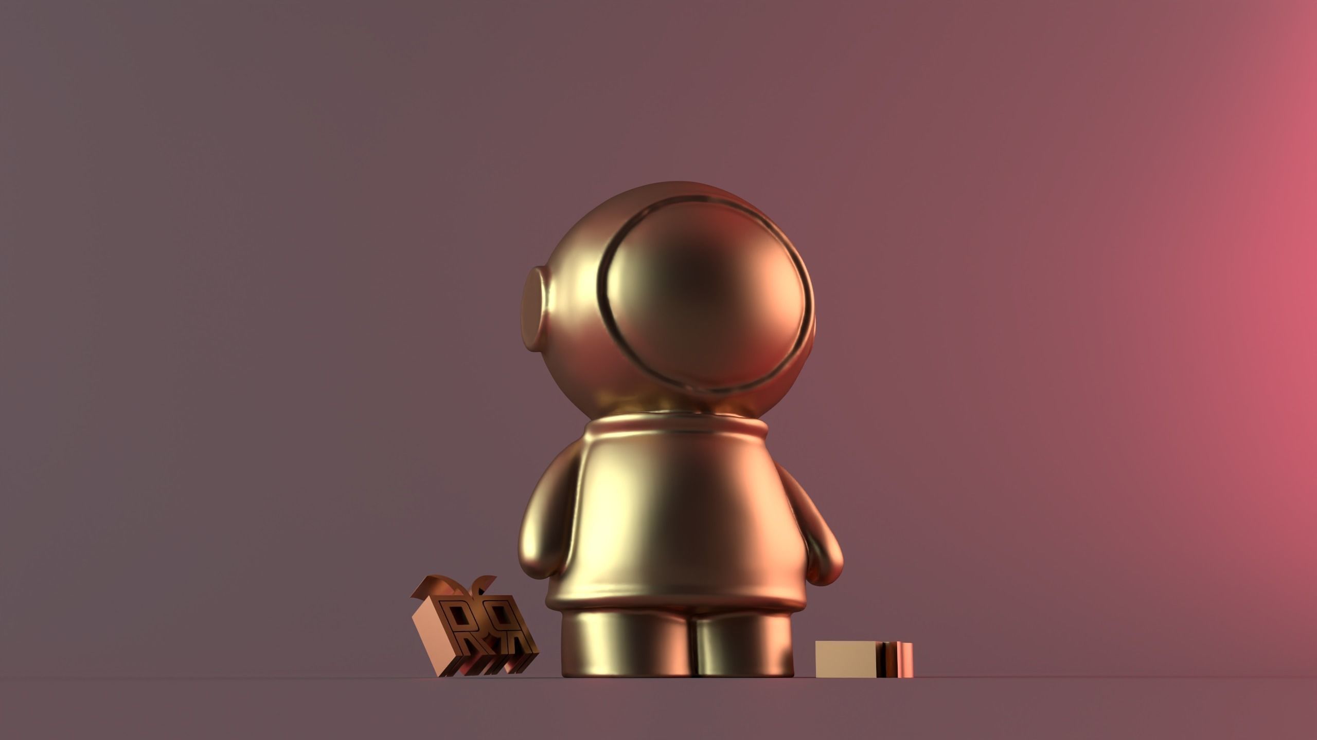 Small Astronaut Candle 3D print model_12