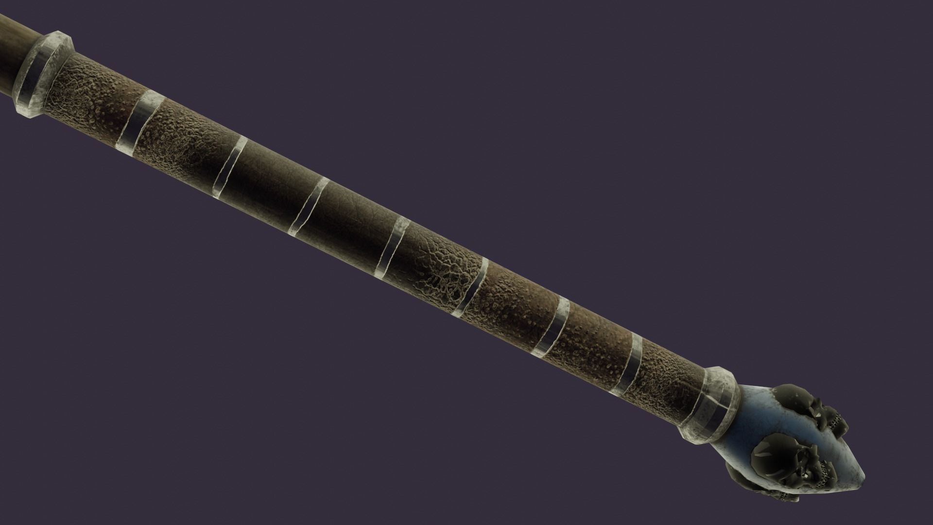 The Skull Hammer Low-poly 3D model_4