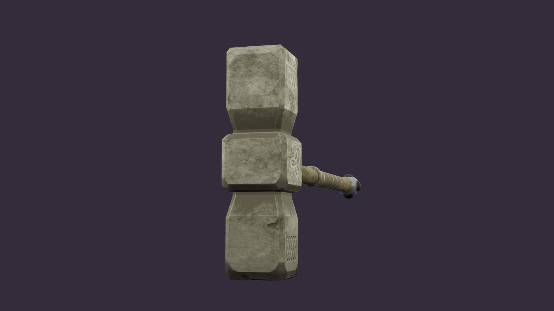 The Skull Hammer Low-poly 3D model_2