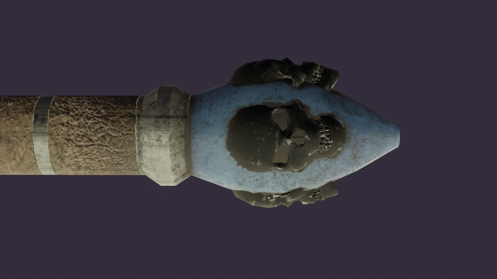 The Skull Hammer Low-poly 3D model_5