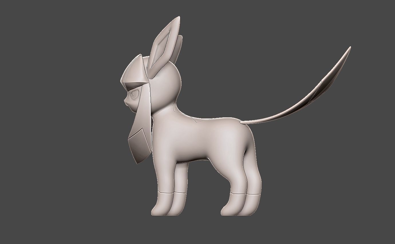 Pokemon glaceon 3D print model_10