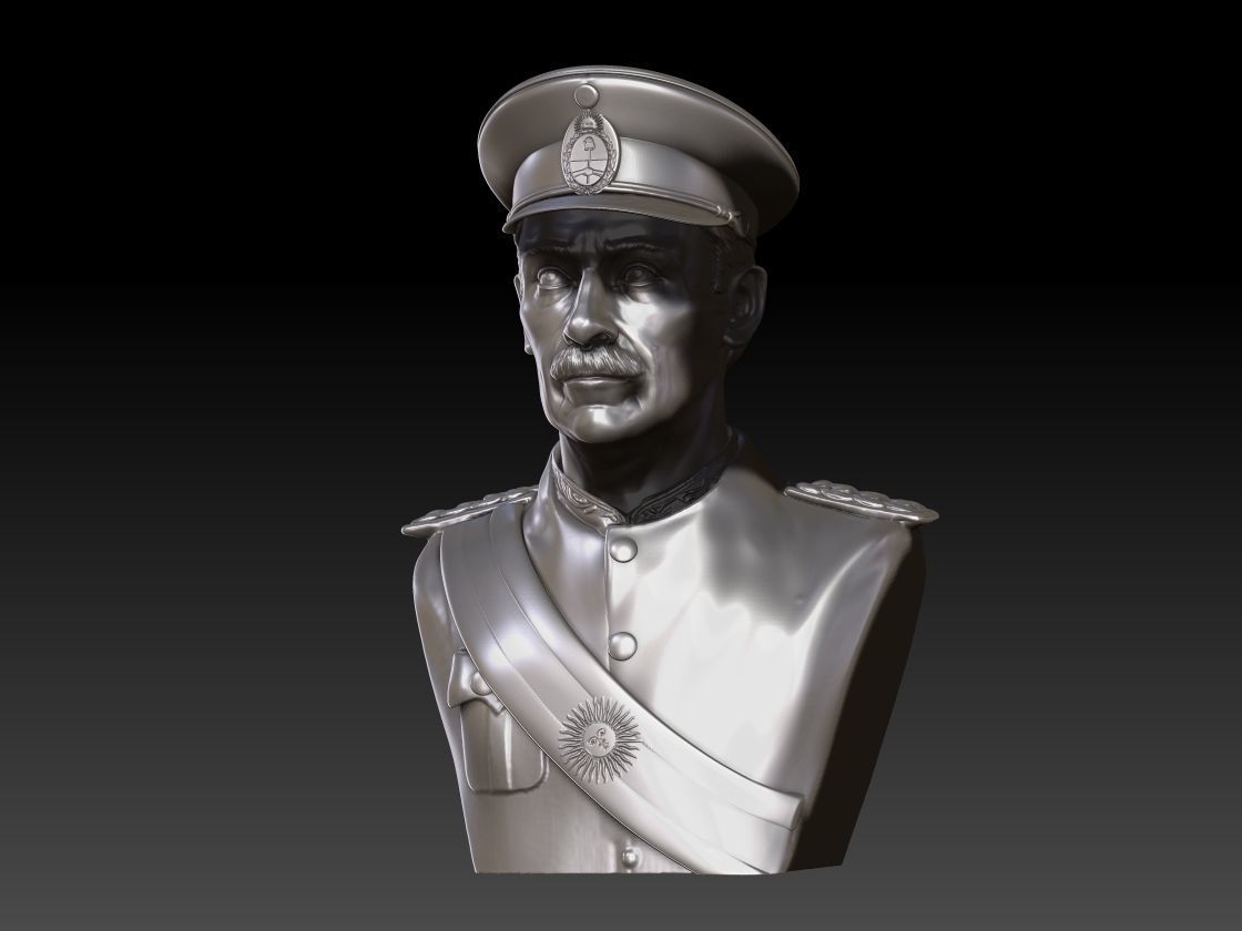 BUSTO DE VIDELA 3D print model_2
