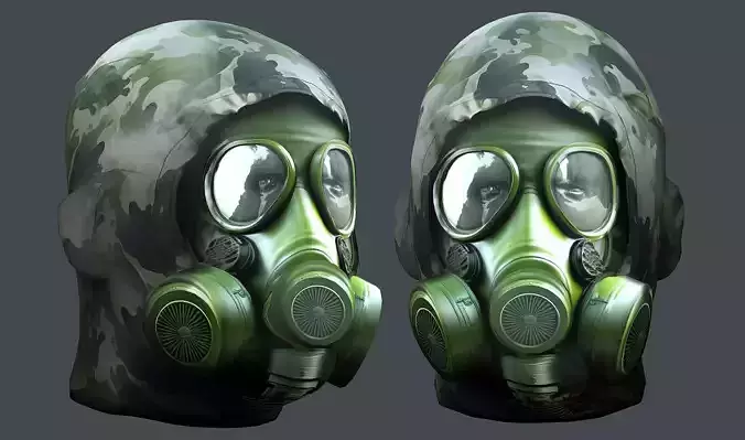 Helmet 3d model military combat Military Low-poly Low-poly 3D model
