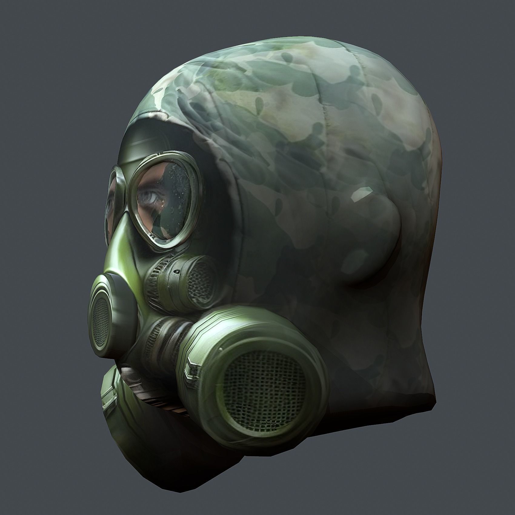 Helmet 3d model military combat Military Low-poly Low-poly 3D model_7
