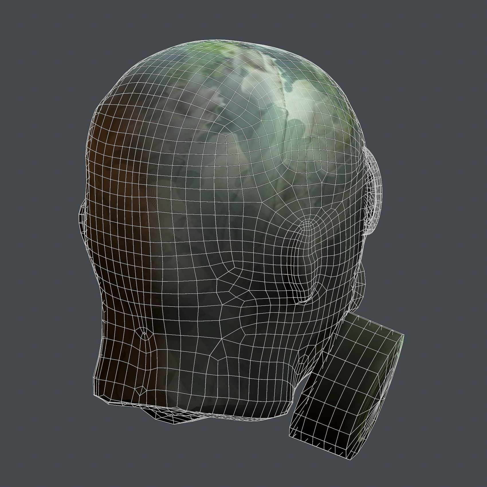 Helmet 3d model military combat Military Low-poly Low-poly 3D model_9