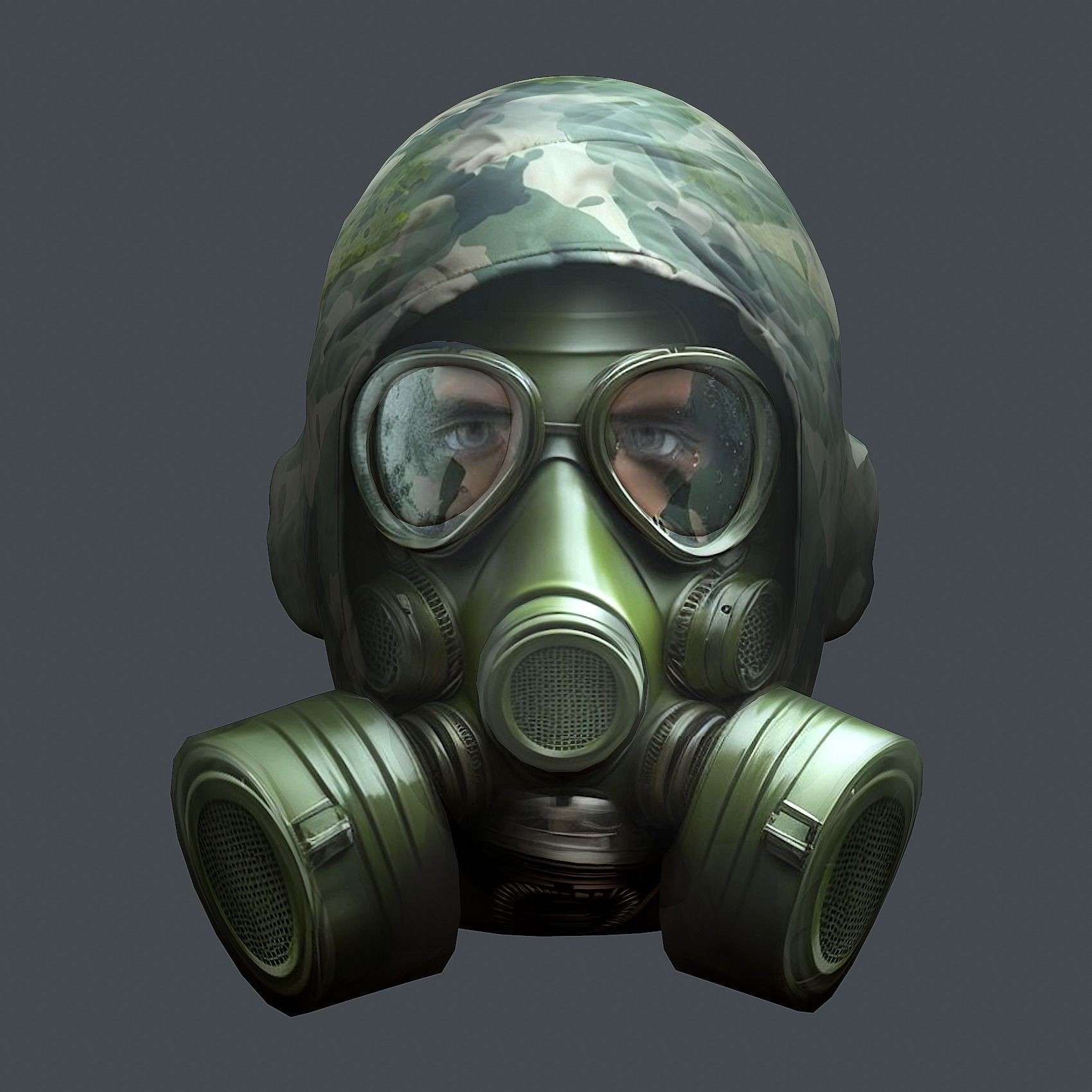 Helmet 3d model military combat Military Low-poly Low-poly 3D model_1