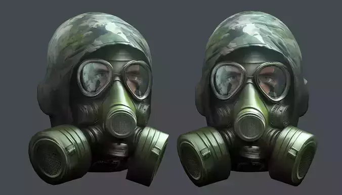 Helmet 3d model military combat Military Low-poly