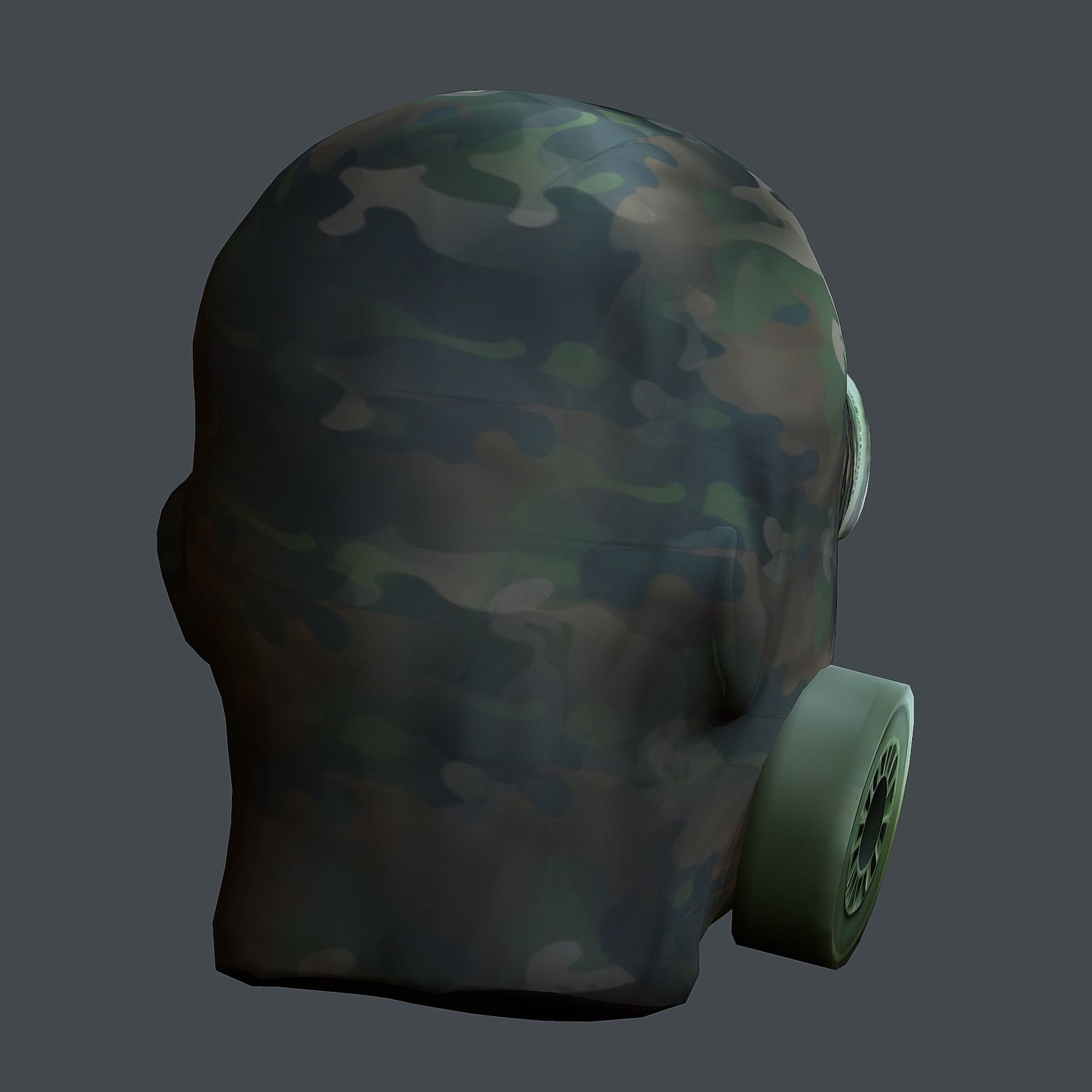 Helmet 3d model military combat Military Low-poly Low-poly 3D model_8