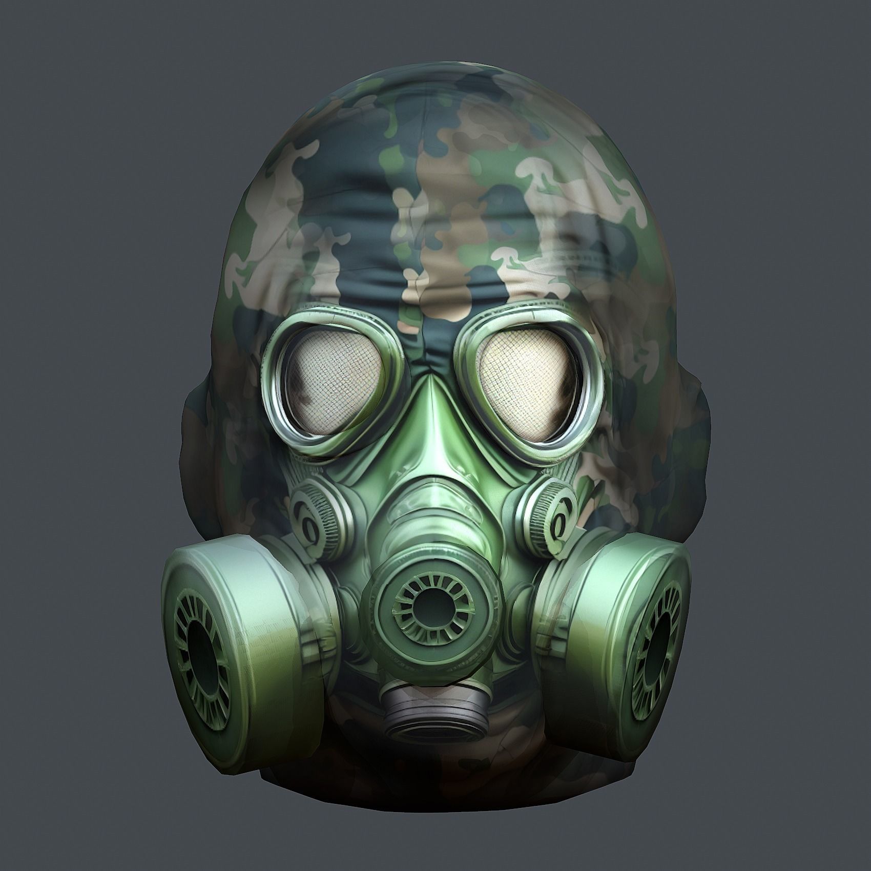 Helmet 3d model military combat Military Low-poly Low-poly 3D model_1