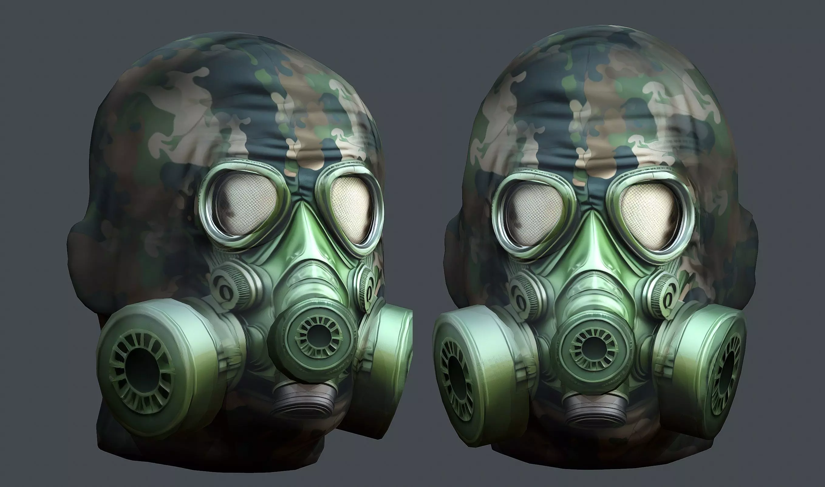 Helmet 3d model military combat Military Low-poly Low-poly 3D model_0