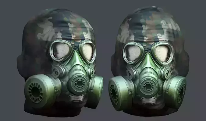 Helmet 3d model military combat Military Low-poly