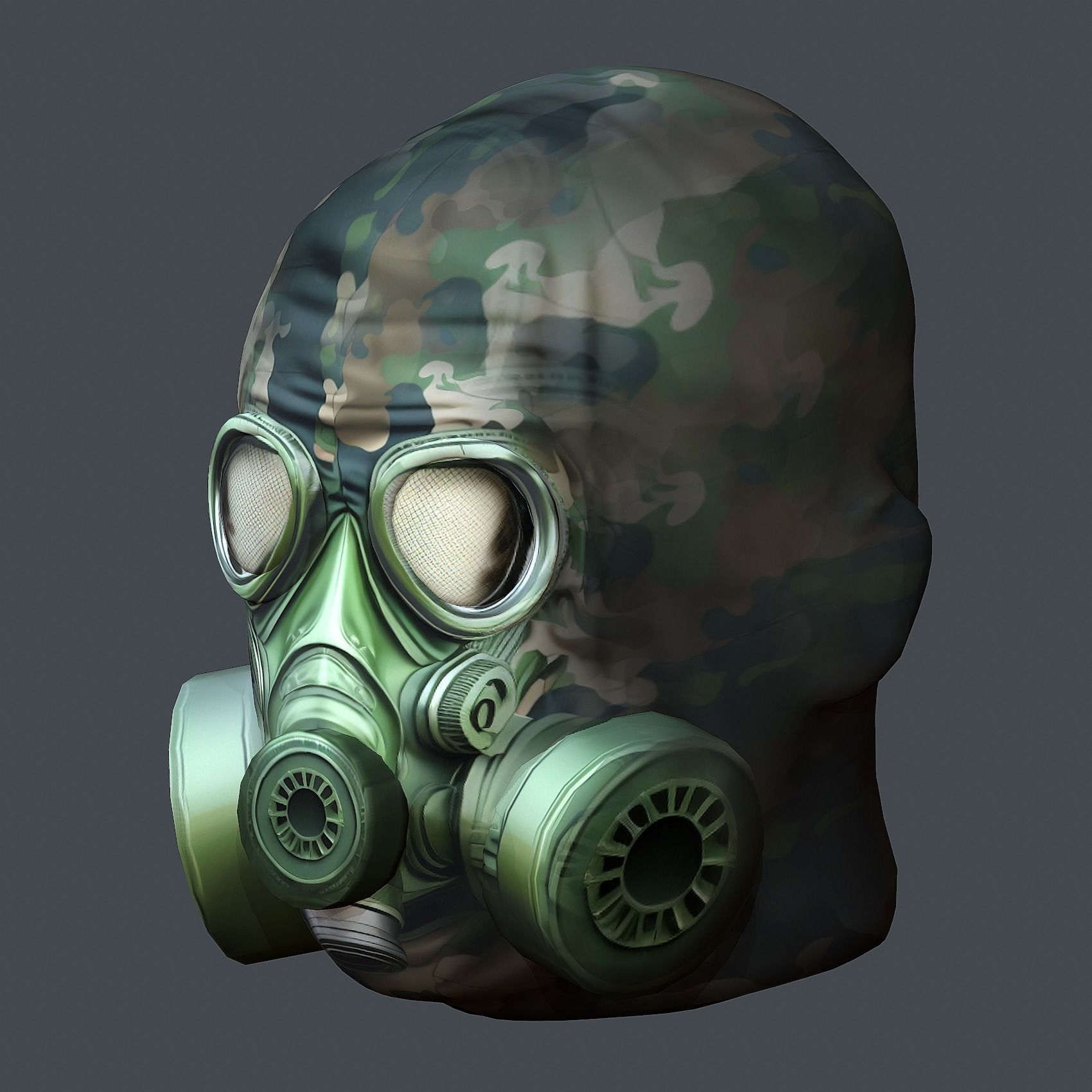 Helmet 3d model military combat Military Low-poly Low-poly 3D model_9