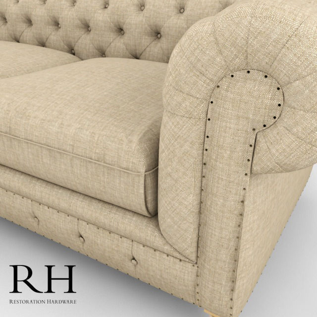 Kensington Upholstered Sofa RH Free 3D model_1