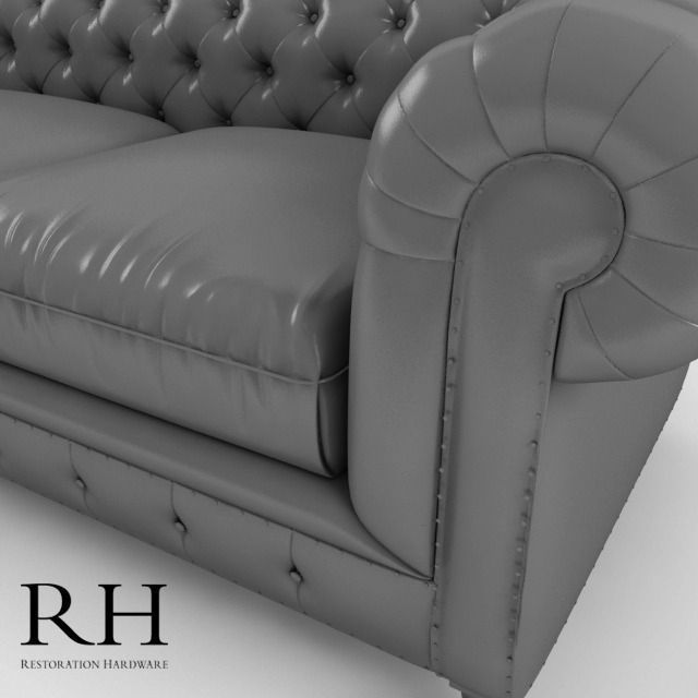Kensington Upholstered Sofa RH Free 3D model_2