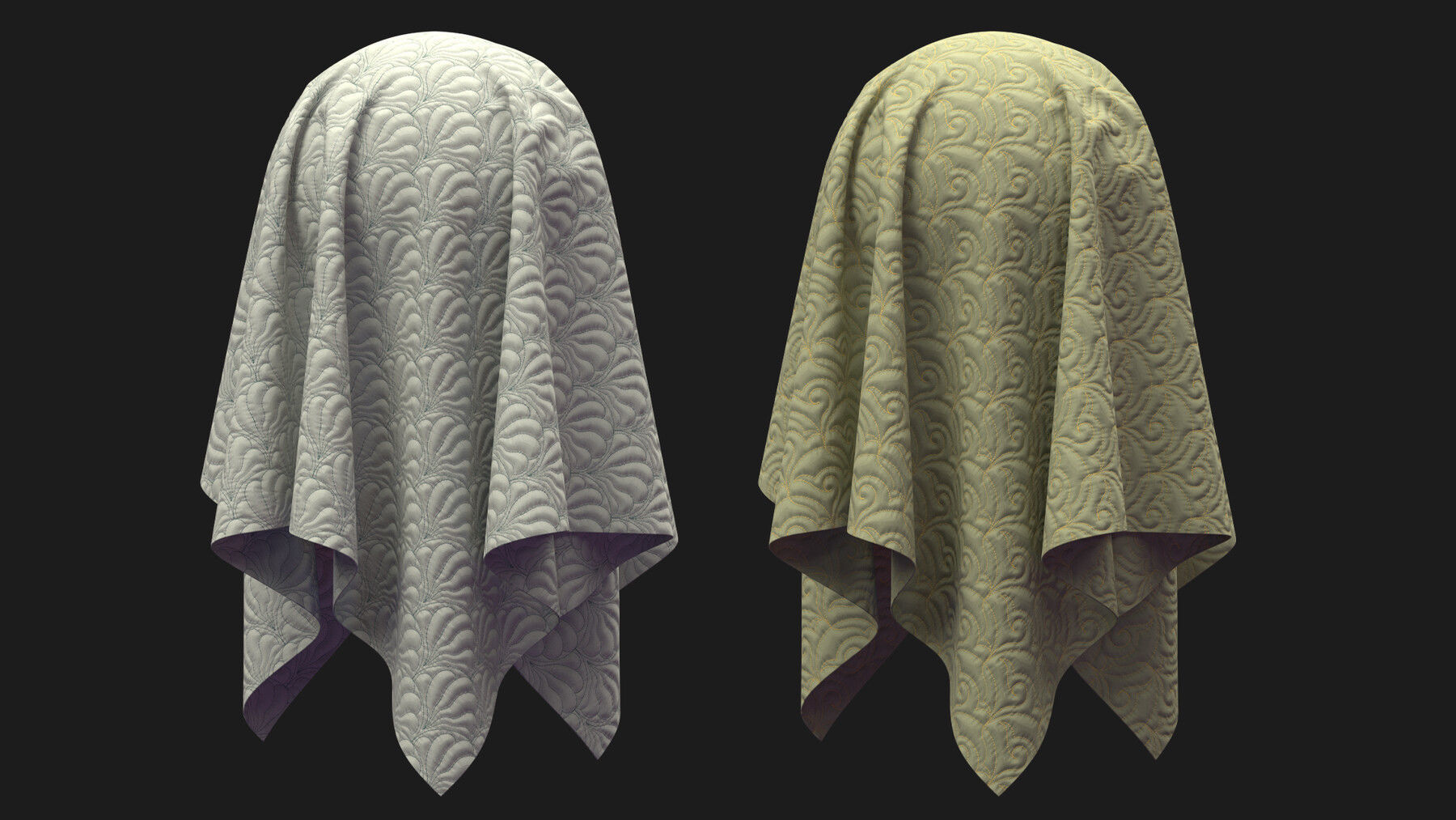 10 Textures of quilted fabrics  SBSAR  PNG 4K Texture_4