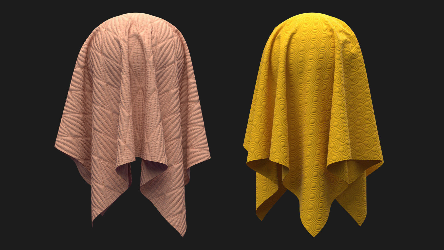 10 Textures of quilted fabrics  SBSAR  PNG 4K Texture_2