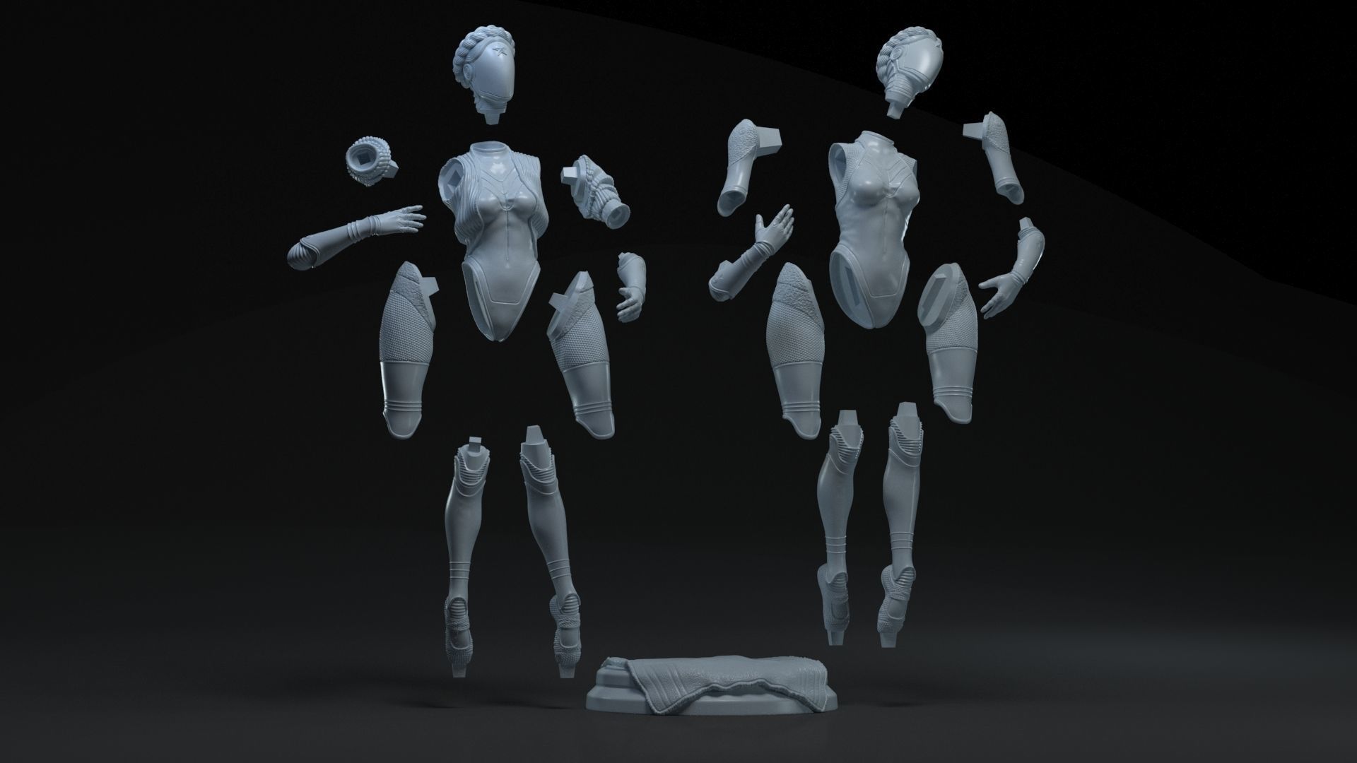 Atomic Heart Twins ready to print 3D print model_2