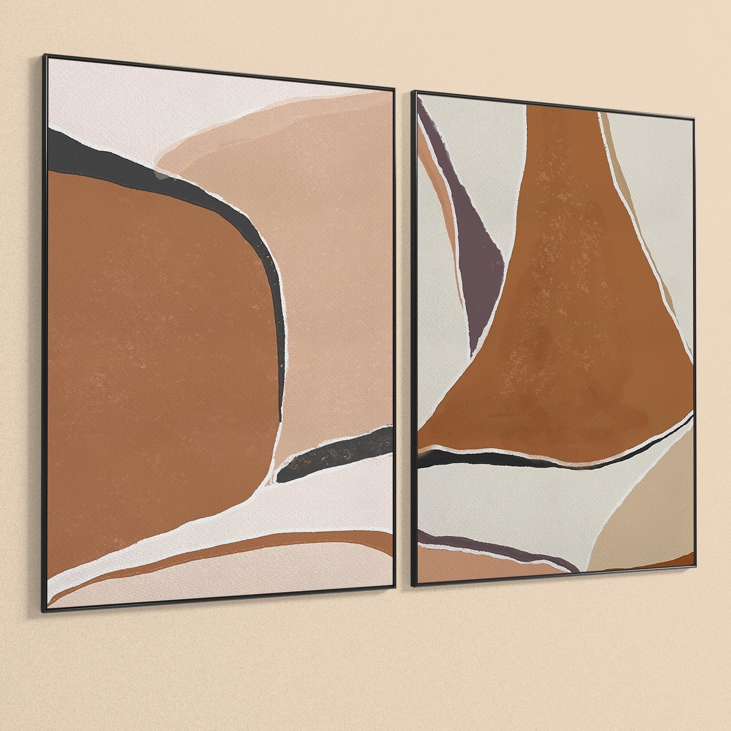 Plaster Two Photo Frame 228 Low-poly 3D model_3