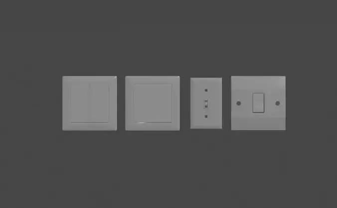 Light Switches Low-poly 3D model