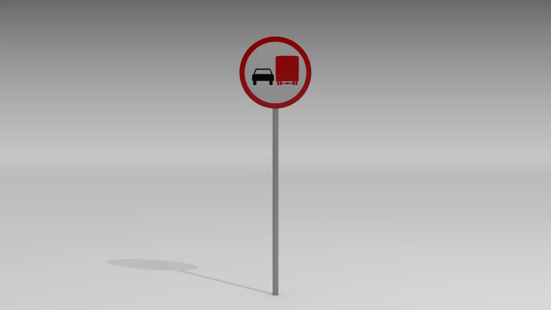 Do not overpass heavy vehicles 3D model_0